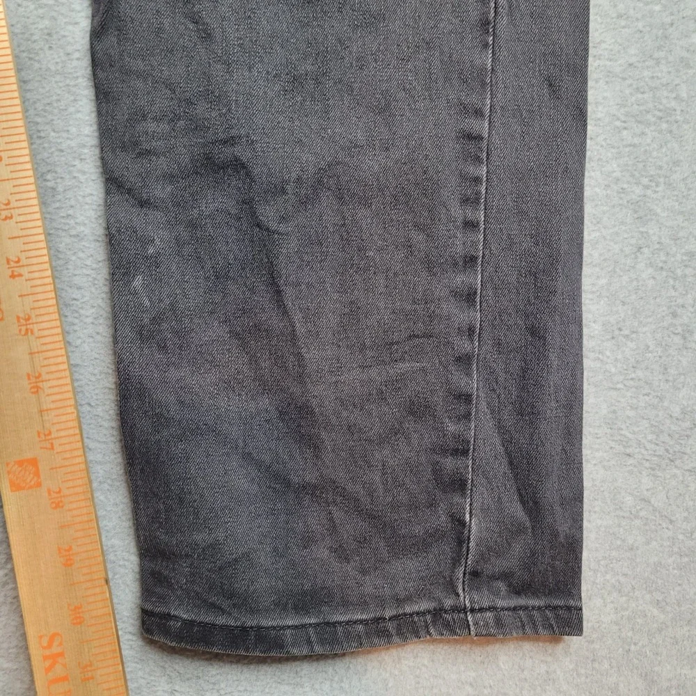 Levi's 505 Regular‎ Fit Jeans Mens 40x32 Black Distressed Straight Leg Denim